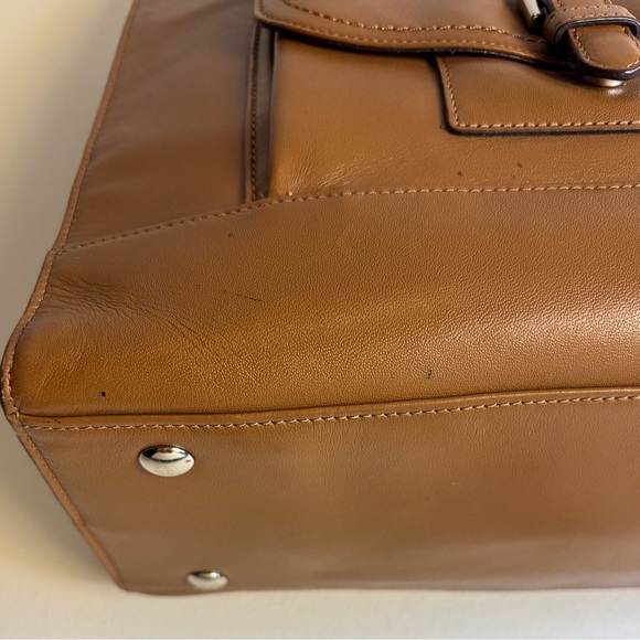 Coach Cognac Leather Charlie Tote Bag - Picture 8 of 16